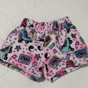 Iscream s 6/8 Colorful Kids Fleece Shorts hang out wear sleeping shorts like new